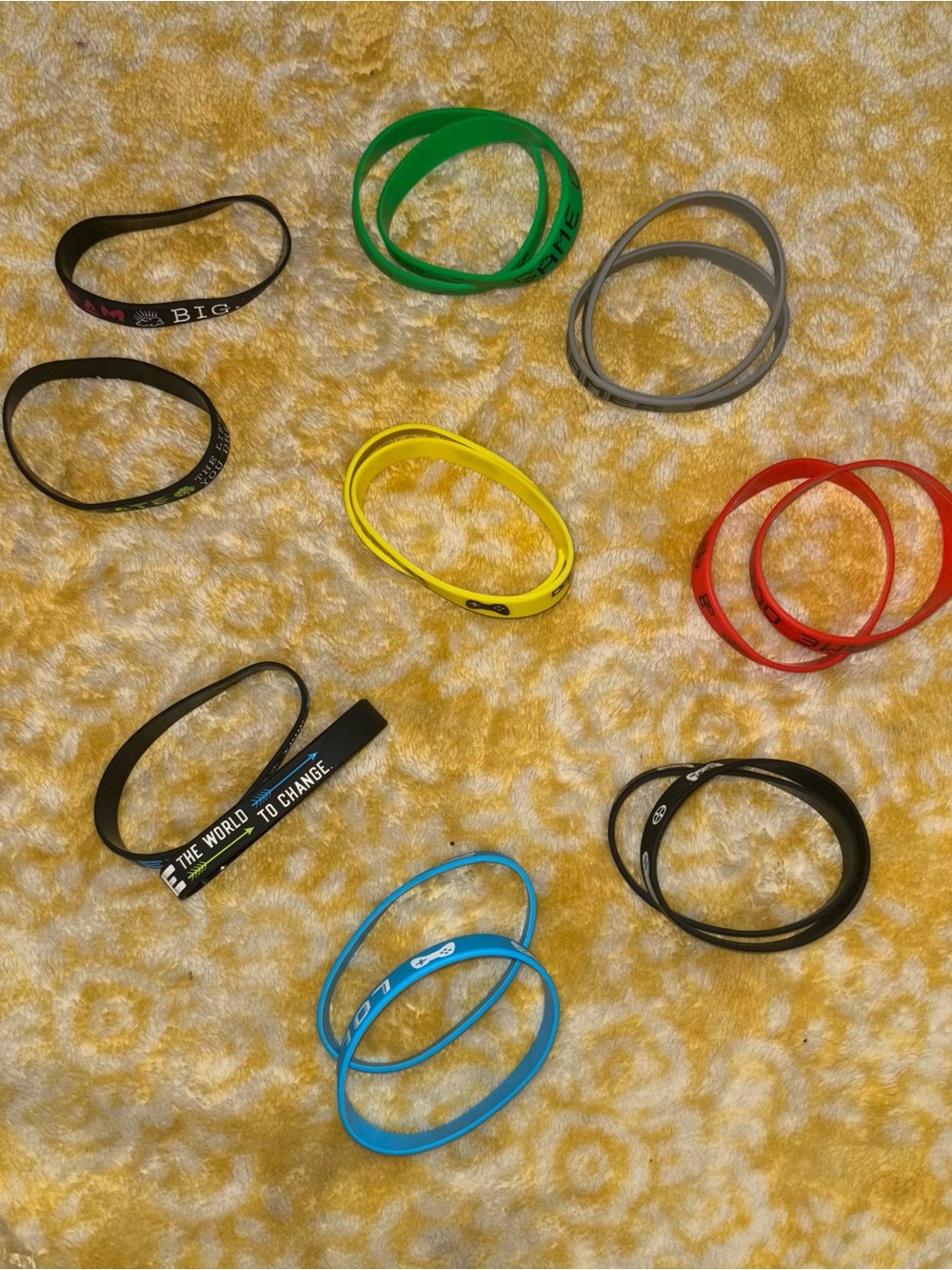 Assorted Silicone Wristbands 16 - Gamer and Inspirational